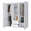 Armoire blanche 2 portes tout-en-un
