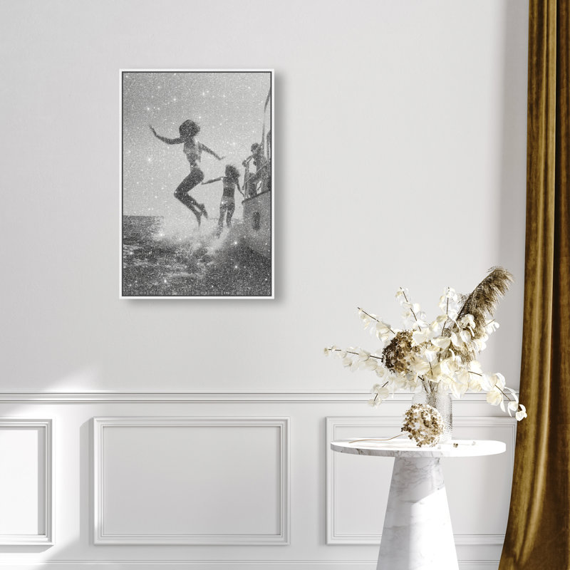 Liquid Gravity Print by Oliver Gal, 31"H x 21"W, White Floater Frame