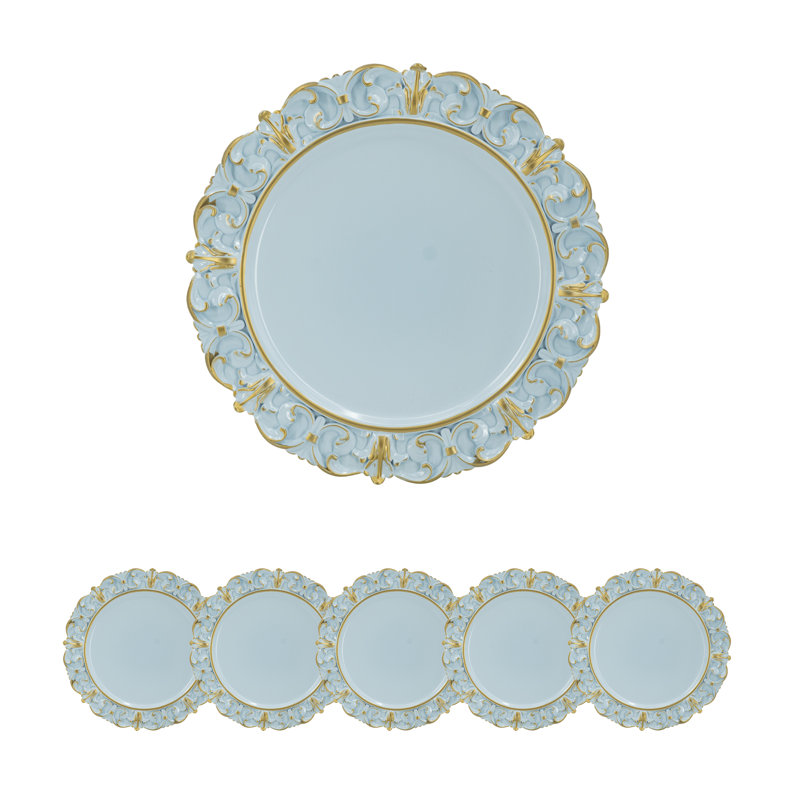 Ensemble de 6 assiettes en plastique