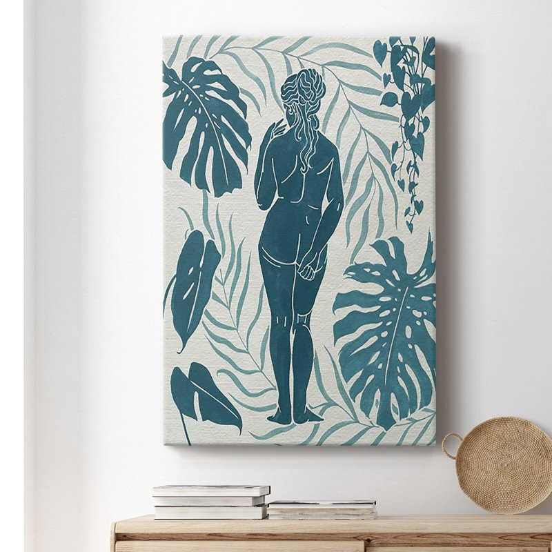 Toile tendue avec châssis Moon Gazer III - prêt à accrocher, H 18 po x l 12 po x P 1 po