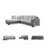 Canapé modulaire 2 pièces avec méridienne Eastleigh-111301305