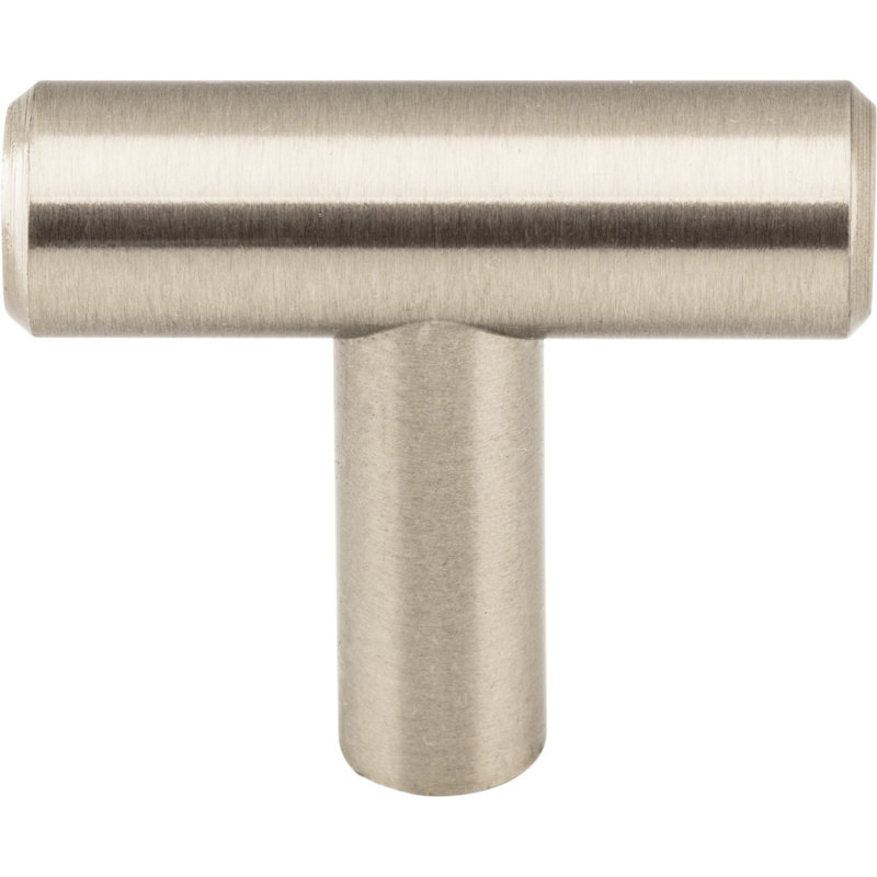 Naples 1 9/16" Length Bar Knob, Satin Nickel