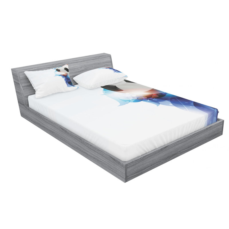 Microfiber Sheet Set, Queen Sheet Set with Fitted Sheet