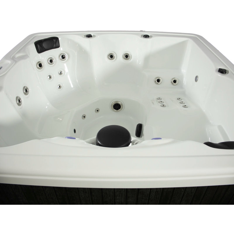 Hydro Spas HYD-51 220 Volt 5 Person 51 - Jet Acrylic Square Standard (Hardwired) Hot Tub with Ozonator