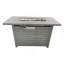 Table de foyer d'extérieur avec couvercle 25 H x 42 W (gris)