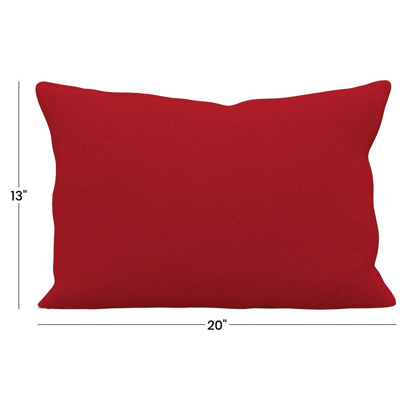 Coussin intérieur / extérieur Amala Sunbrella®, Toile rouge