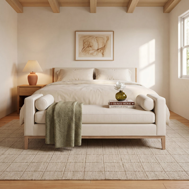 Lawrey Fabric Upholstered Bench