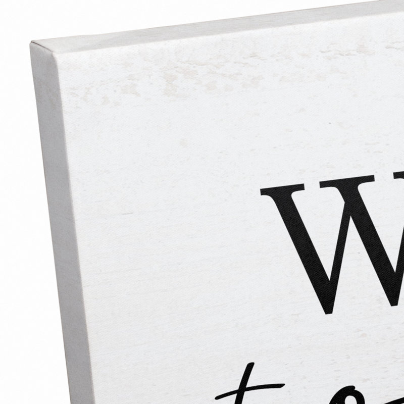 « Welcome to our Home », art textuel sur toile tendue