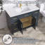 Ensemble de meuble-lavabo simple en bois massif 48 po avec surface solide