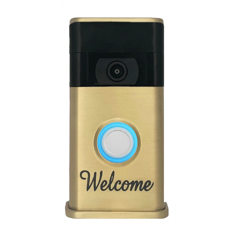 Couvre-sonnette Welcome Video (compatible avec Ring 2e génération), Laiton satiné