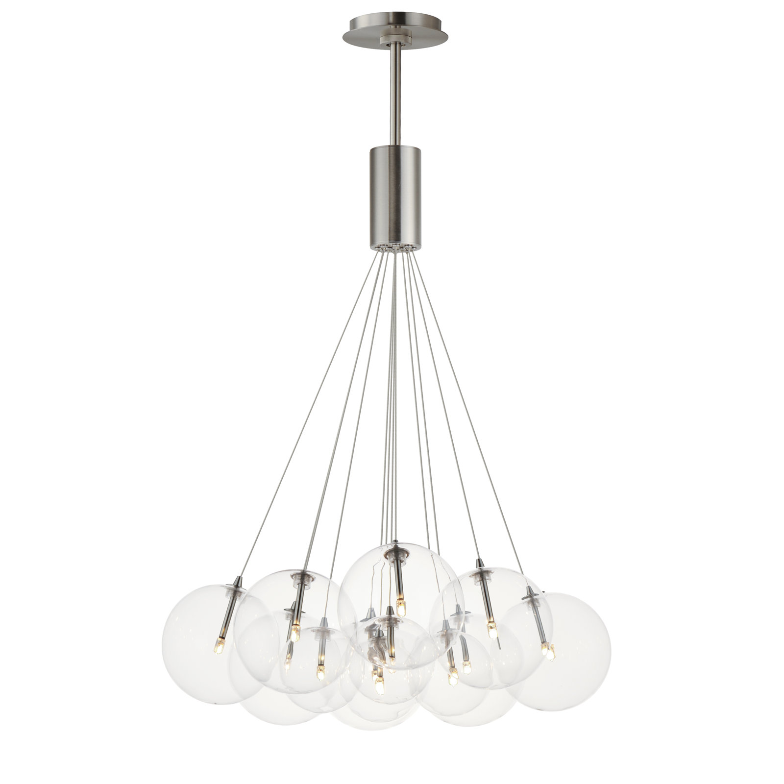 Celica 12 Light Pendant, Satin Nickel