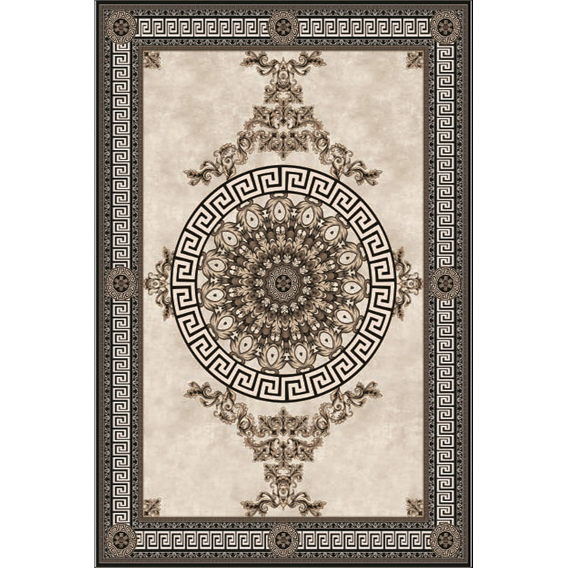 Luxurious Velvet Area Rug (4.6 x 7.2 ft), 100% Antibacterial Fabric, Non-Slip Cotton Backing, Pile Height: 0.4 in | Machine Washable, 3D Digital Print Design | Perfect for Living Room & Bedroom Decor, Soft & Durable