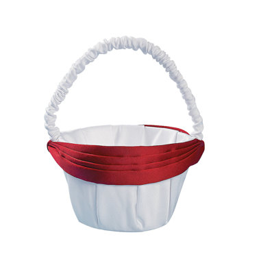 Satin Flower Girl Basket