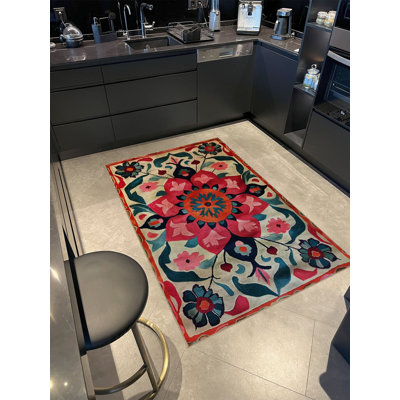 Tapis décoratif moderne multicolore Paris Collection Paris