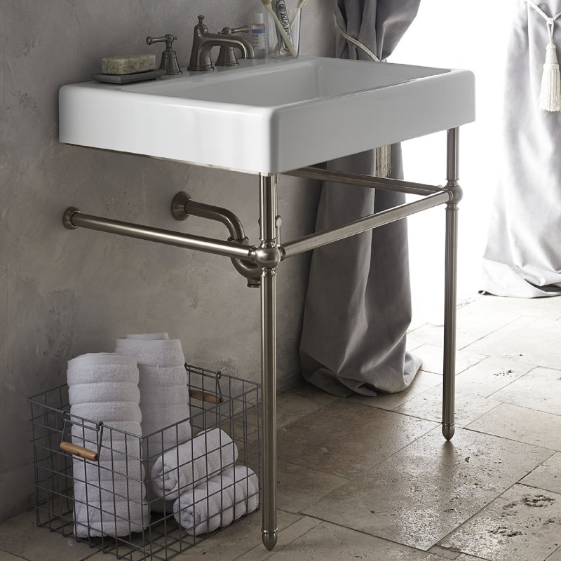 Oak Hill Console, Satin Brass