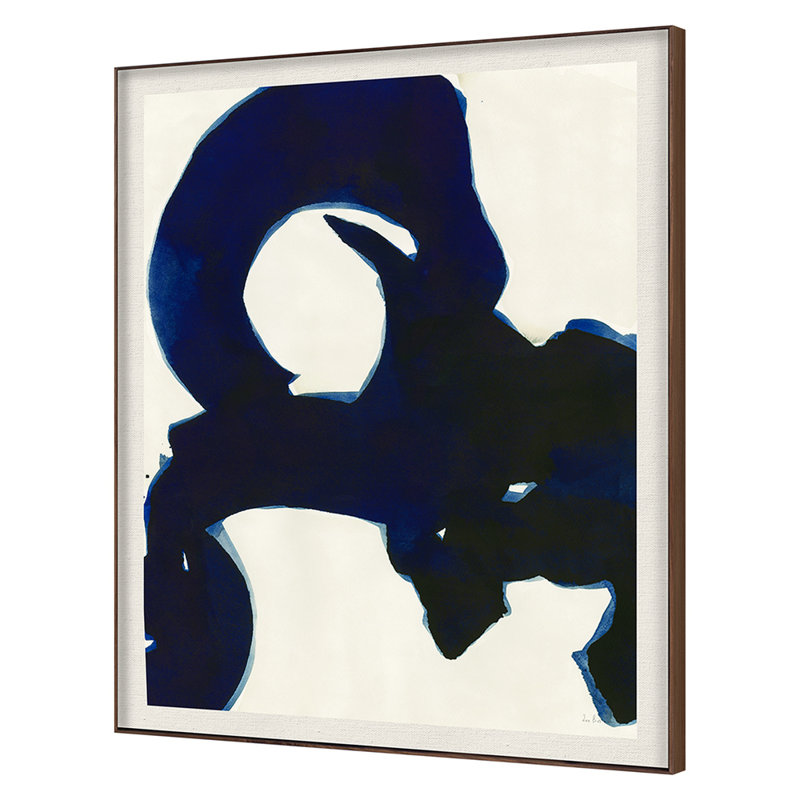 Wadjat Navy Framed Acrylic Painting Print