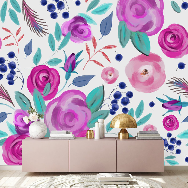 Peel & Stick Wall Mural, 10.42' W x 10.42' L