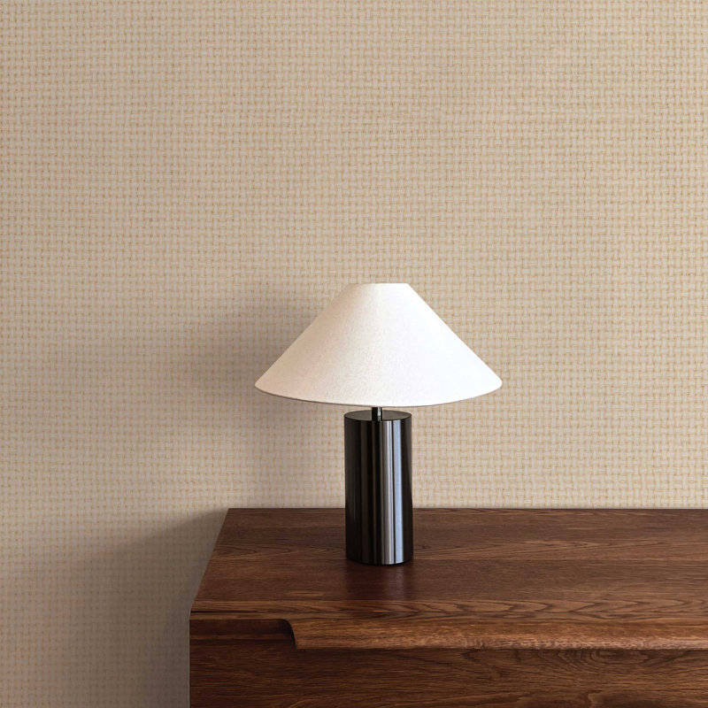 Wide Stranded Boxweave Paperweave Wallpaper, Beige
