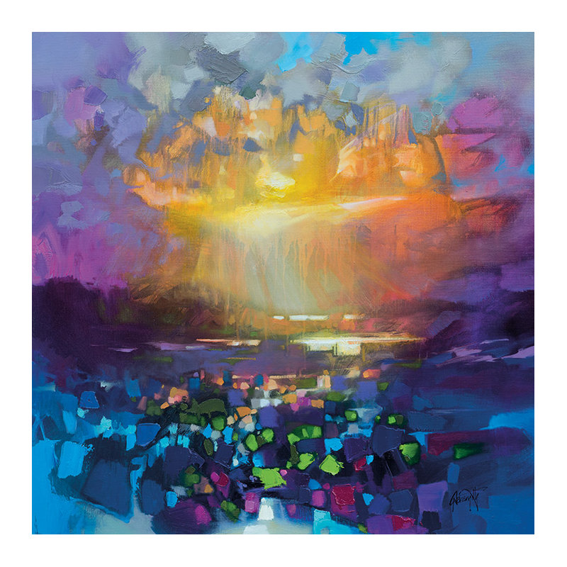 Liquid Skye - No Frame Print, 60cm H x 60cm W, Wrapped Canvas, No Mount