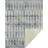50" X 70" Ivory And Teal Geometric Microfiber Plush Throw Blanket