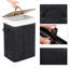 Wood Laundry Hamper with Handles-32003081