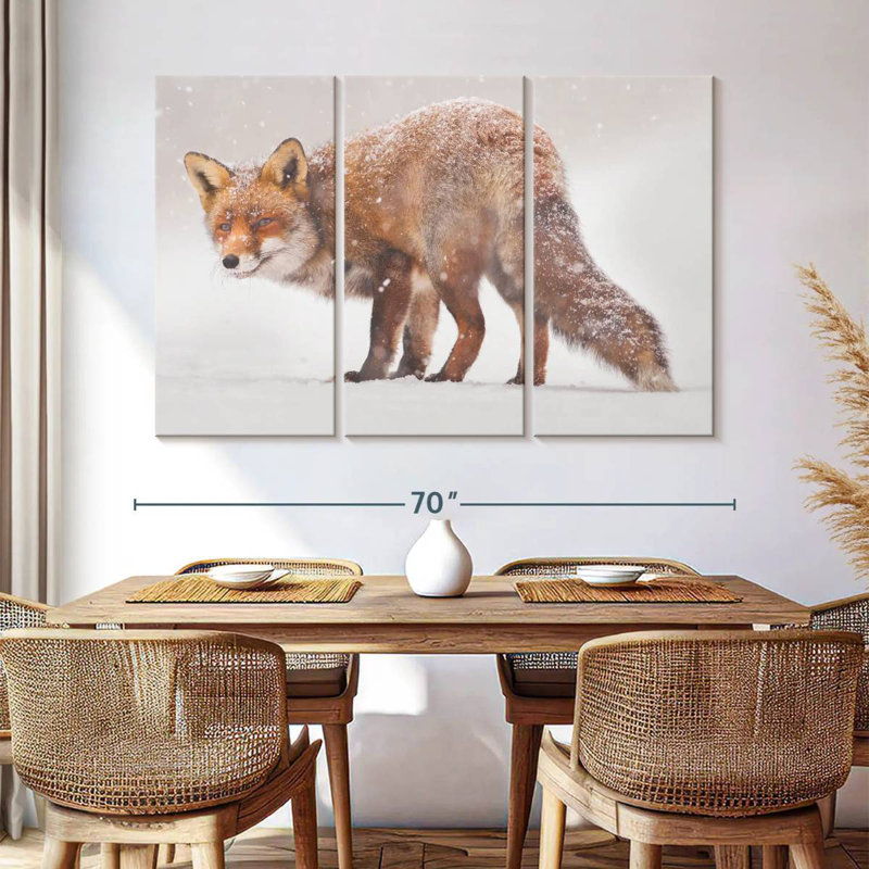 Brampt Snow Fox, 32" H x 50" W