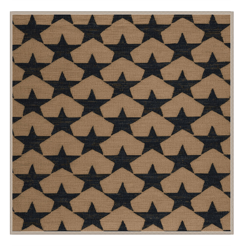Tapis brun lavable à la machine, Carré 8 pi