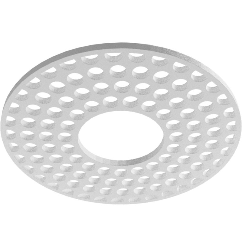 Médaillon de plafond 16 po x P 5 po x P 5 po x P 1/2 po, H 16 po x l 16 po x P 0,5 po, Inachevé