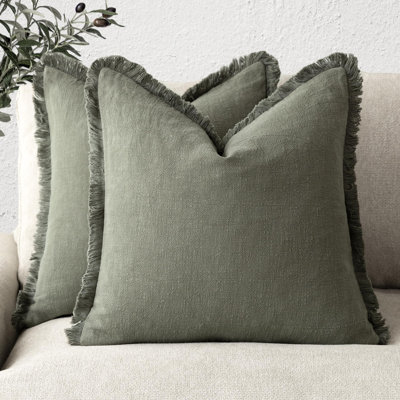 Rosabel Courtside Modern Abstract Playing Framed Art Reversible Throw Pillow