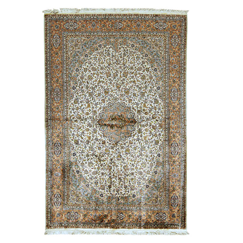 Hand Woven Silk Oriental Area Rug