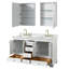 Ensemble de meuble-lavabo double 60 "avec miroir Deborah-357861965-357861966-357866696
