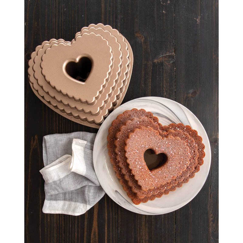 Nordic Ware Tiered Heart Bundt Pan