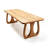 Burlywood Rectangular Solid Wood Dining Table-217827177