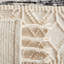 Tapis rayé en laine / coton fabriqué à la main en ivoire / noir Archie-John-1338801500