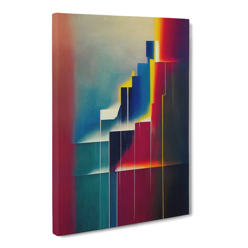 CAN-V0523-2814X Waterfall Modern - Wrapped Canvas Print, 50cm H x 35cm W x 3cm D
