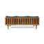 Lit de jour 3 places avec structure en bois - poids du colis de 92,88 lb x 34,5 po Largeur et coussins hydrofuges