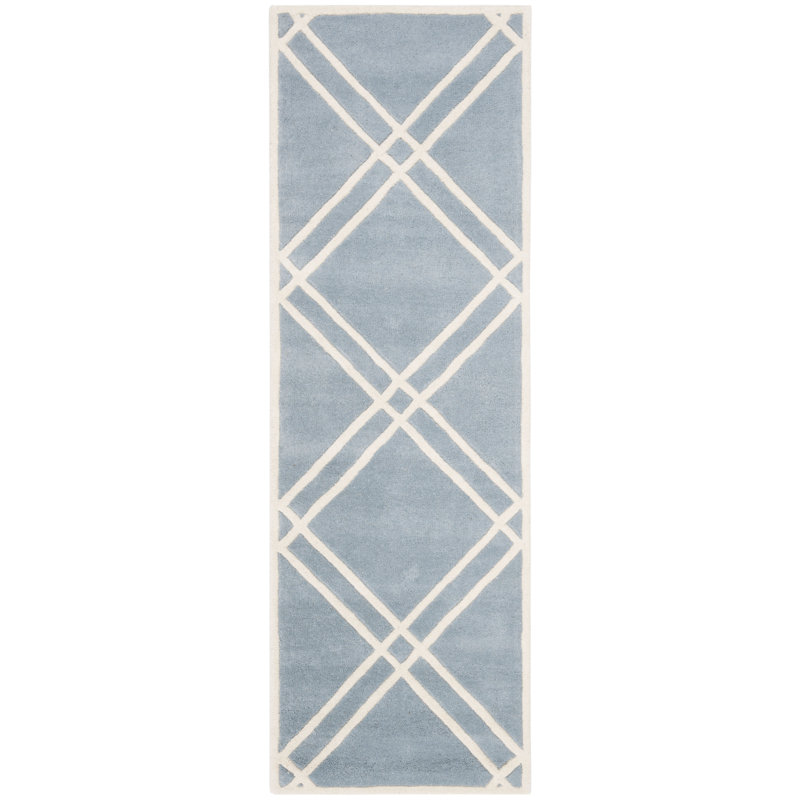 Teresita Hand Tufted Wool Geometric Rug, Runner 2'3" x 7'