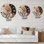 Rétro portrait minimal de jeune femme - horloge murale moderne-60328455