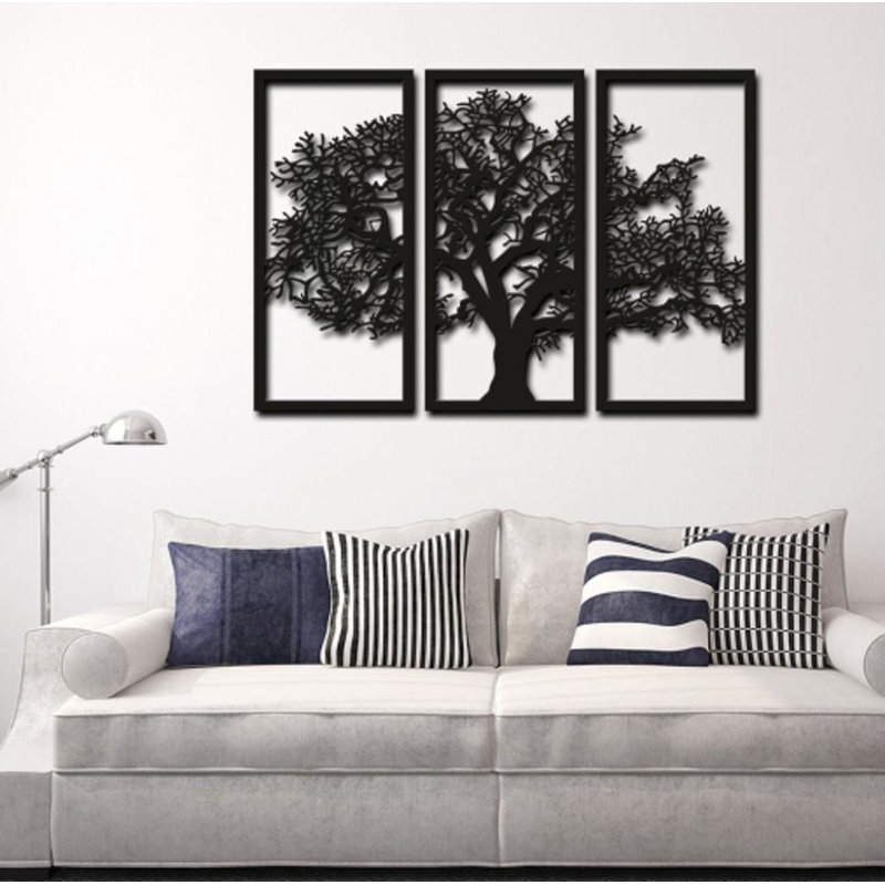 Tree - 3 Piece No Frame Set on Metal