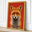Fox Portrait Modern - Wrapped Canvas-1793610774-1793610781