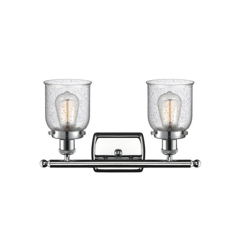 Éclairage pour meuble-lavabo 2 lumières Calton, DEL, Anthracite, Chrome poli