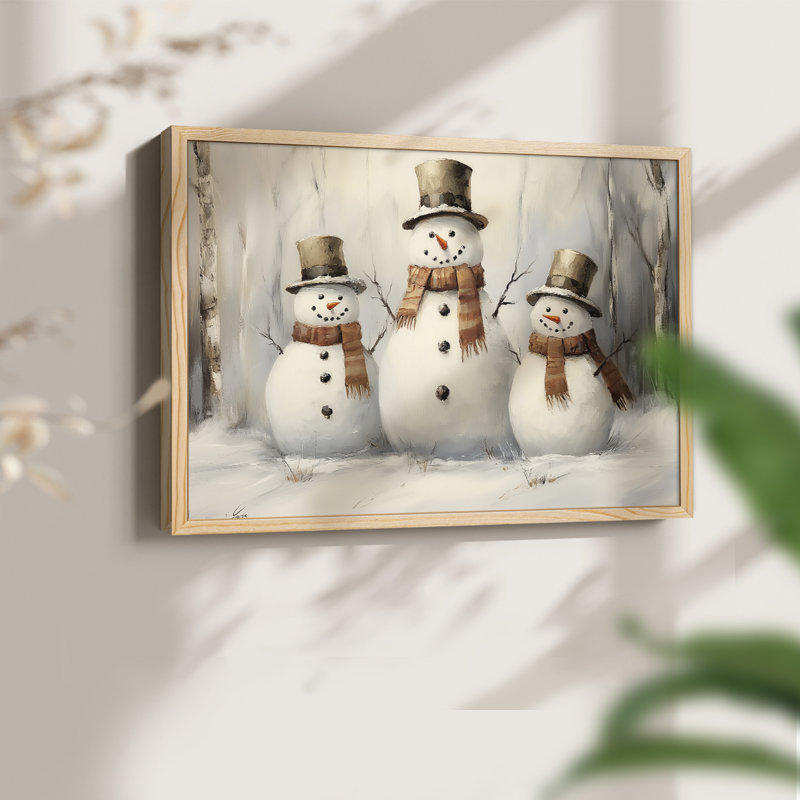 Art de Noël - CMXLI - Reproduction encadrée - Restickable, Naturel, H 11 po x l 14 po