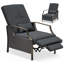 Chaise d'extérieur en fer thermolaqué avec coussins Zero Gravity-1653429571