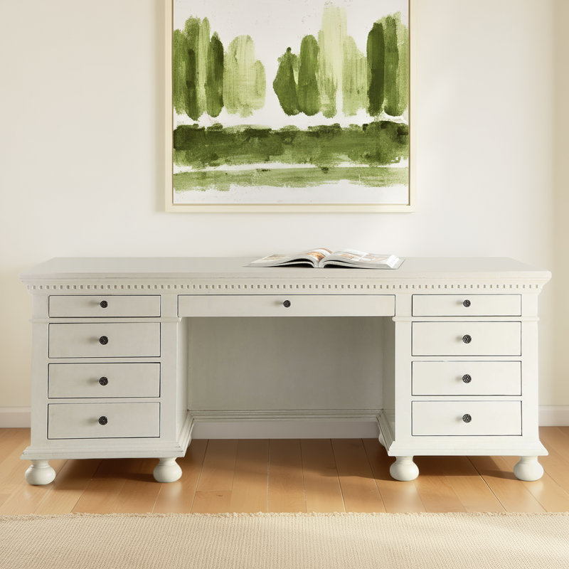 Rosebud Solid Wood Executive Desk