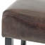 Tabouret de bar en cuir reconstitué sans dossier (ensemble de 2)