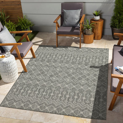 Tapis argenté 2 pi Sunshine Gchar2021 7 po X 3 en polypropylène. Intérieur / extérieur. Teinture. & Pet. Tissage plat. Fabriqué en Turquie. Salon Patio Intérieur / extérieur Moderne Élégance Durabilité. Facile à