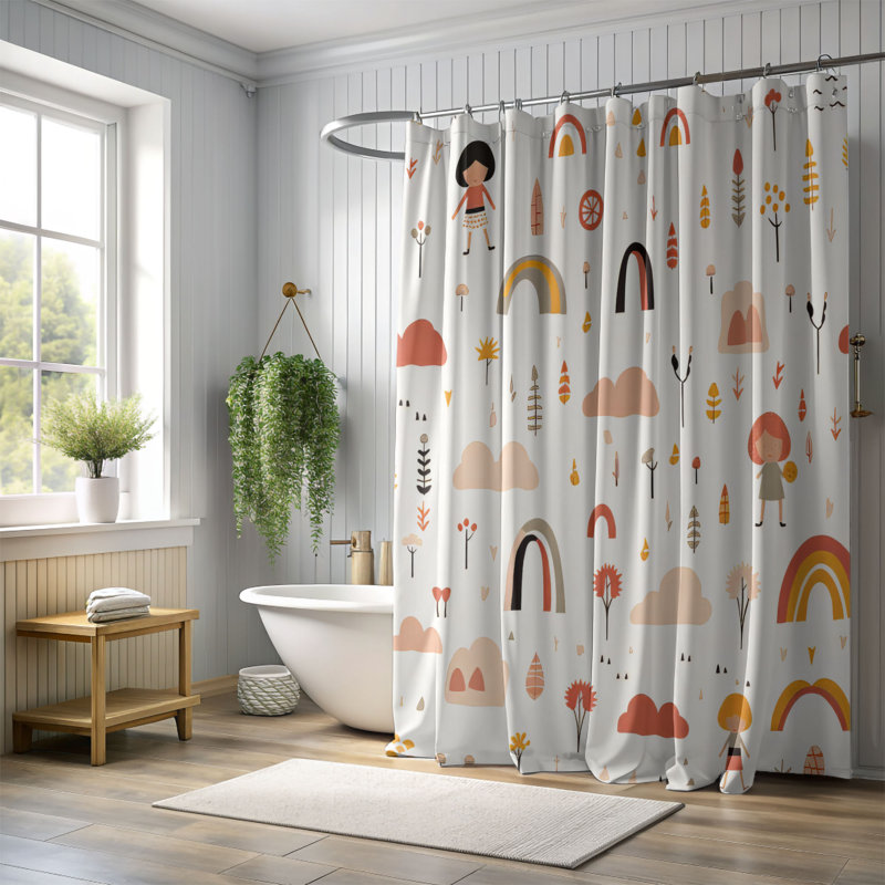 Rideau de douche Starry Night - Premium, H 74 po x l 71 po