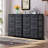 Kathiria 8 Drawer Double Fabric Dresser with Wood Grain Prints-1264775746