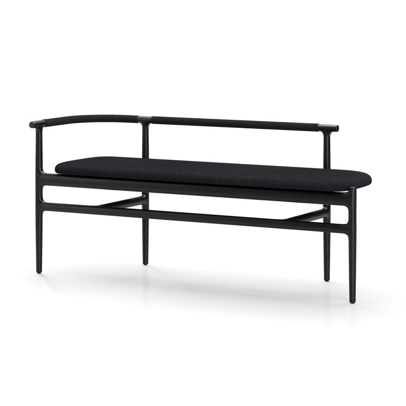 Charlie Upholstered Dining Bench, Natural, Manhattan 804