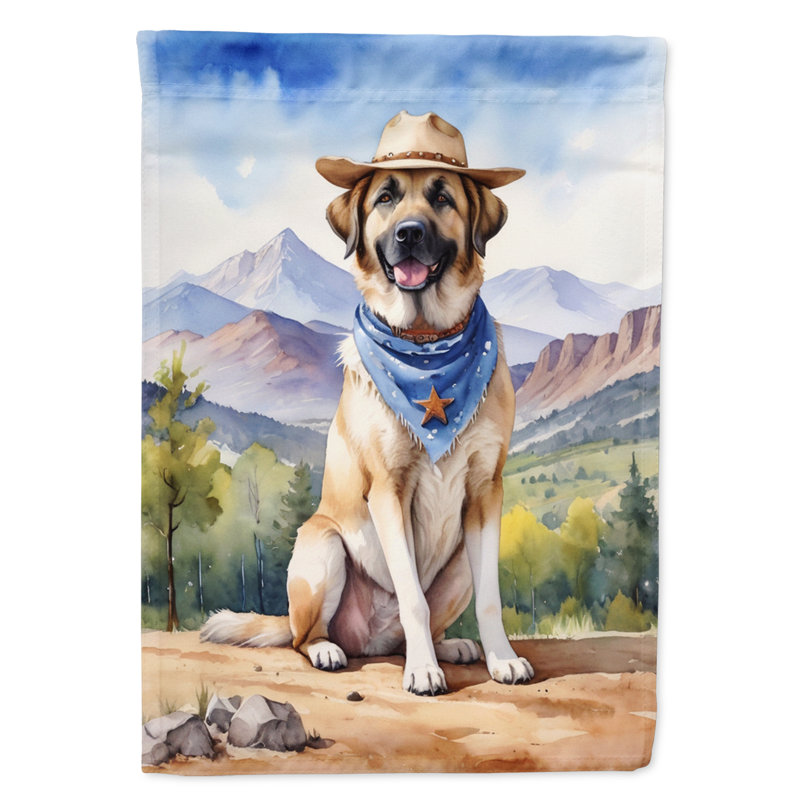 Drapeau Cowboy Welcome Garden, Berger d'Anatolie